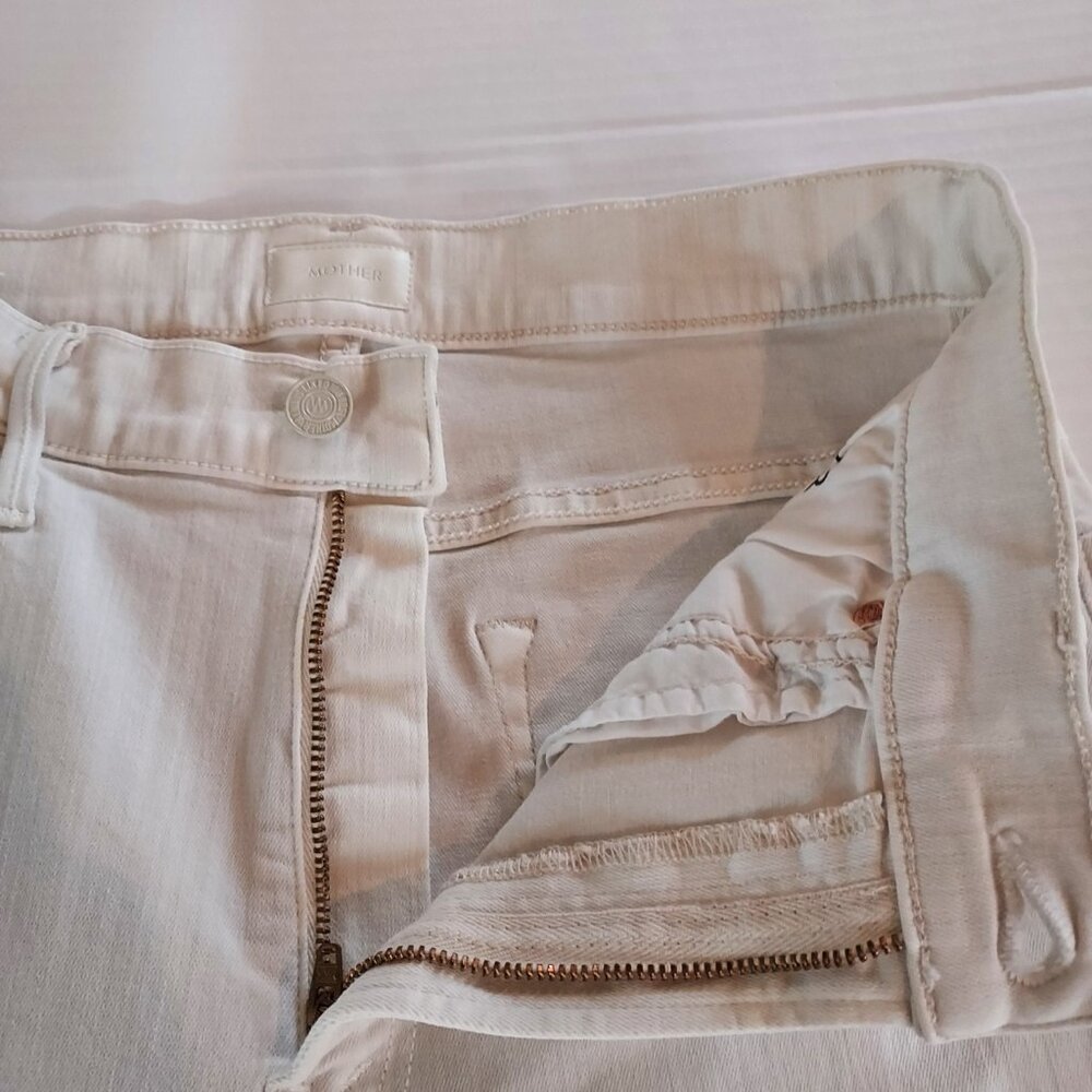 Mother The Insider Crop Step Fray Jeans Size 29 - Picture 14 of 14